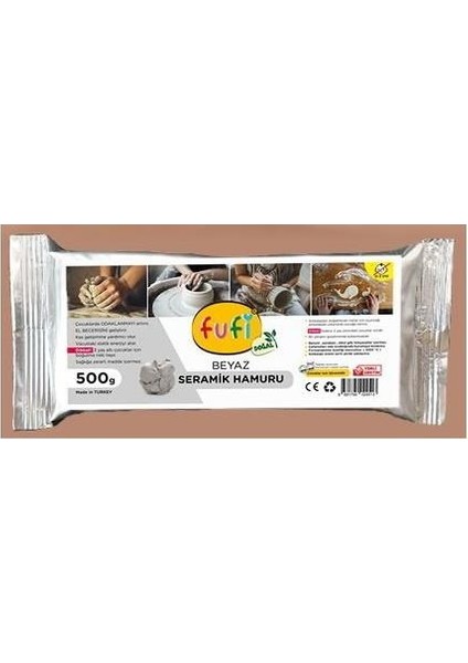 Fufi Seramik Hamuru Beyaz 500 gr