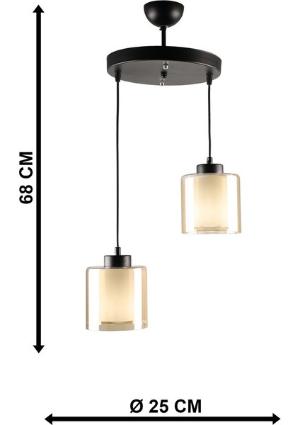 Nitra 2'li Avize Bal Cam indirimleri