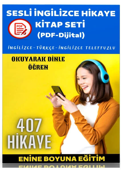 Enine Boyuna Eğitim Sesli Ingilizce Hikaye Kitap Seti (407 Sesli Hikaye)