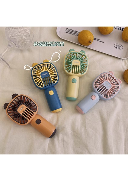 USB Mini Sessiz El Tipi Fan - Sarı (Yurt Dışından)
