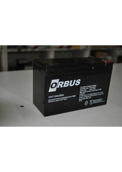 12V/7.2AMPER Ups Aküsü  Orbus