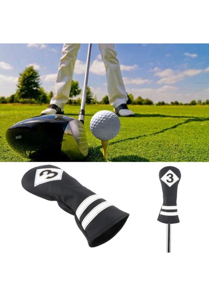 Golf Şaft Aksesuarları Kulübü Başı Siyah Beyaz 3 (Yurt Dışından) modelleri