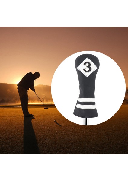 Golf Şaft Aksesuarları Kulübü Başı Siyah Beyaz 3 (Yurt Dışından) fırsatları