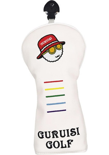 Kulüp Headcover Scratch -Pasapı Koruyucu Yumuşak Golf Kafa Kapağı Koruyucu Ut Beyaz (Yurt Dışından)