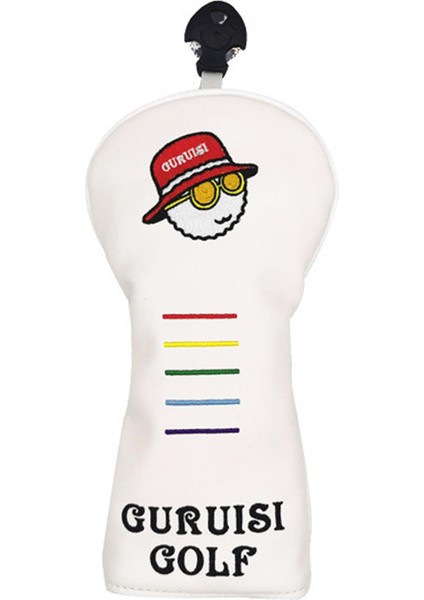 Kulüp Headcover Scratch -Pasapı Koruyucu Yumuşak Golf Kafa Kapağı Koruyucu Ut Beyaz (Yurt Dışından)
