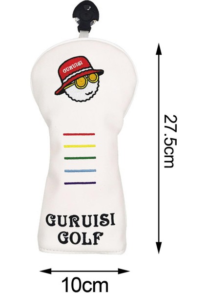 Kulüp Headcover Scratch -Pasapı Koruyucu Yumuşak Golf Kafa Kapağı Koruyucu Ut Beyaz (Yurt Dışından)