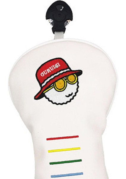Kulüp Headcover Scratch -Pasapı Koruyucu Yumuşak Golf Kafa Kapağı Koruyucu Ut Beyaz (Yurt Dışından)
