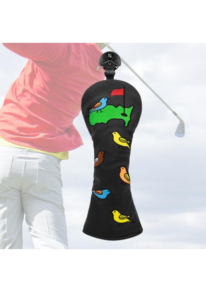 Dayanıklı Golf Ahşap Headcover Koruma Kılıf Kılıf Kılıfı No. Tag Ut ile (Yurt Dışından)