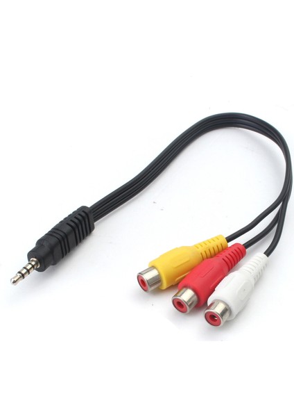 3.5mm Stereo 4 Boğumlu / 3 Rca Dişi 30 cm Kablo fiyatları