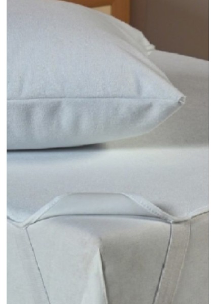 Yastık Kılıflı Pamuk Alezi 100X200 cm Tek Kişilik Alez ve Alez Yastık Kılıfı