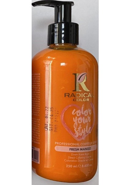 Radıcal Color Saç Boyası 250 ml Fresh Mango