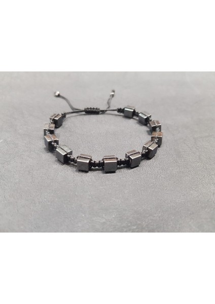 Enine Boyuna Eğitim Hematit 8mm Küp Shamballa Doğal Taş Bileklik fiyatları