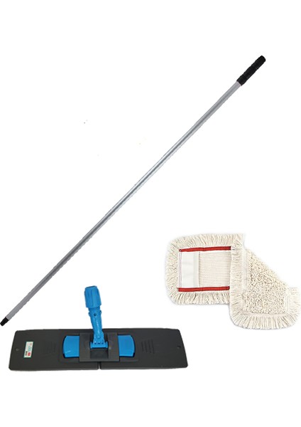Mop Seti 120 cm Sap + Yedek Zincir Mop + Mop Aparatı 50 cm