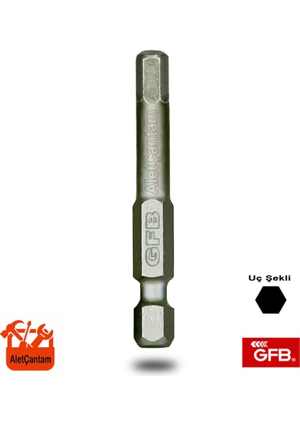Bits Uç Alyan Uç Vidalama Ucu Allen Matkap Ucu 4 mm