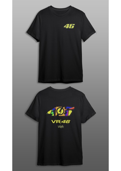 Rossi Imzalı 46 Motorcu T-Shirt Motorcu T-Shirt Motorsiklet T-Shirt