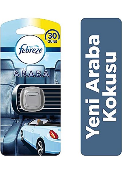 Marka: Febreze Hava Ferahlatıcı Yeni Araba Kokusu 2 ml Kategori: Araba Kokusu