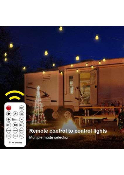 49FT LED Lamba Dize Bahçe Düğün Noel Peri Işıkları Uzaktan Kumanda (Yurt Dışından)