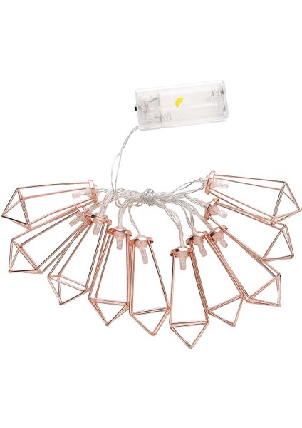 10 Led'ler Dize Işıkları Pil Kumandalı Peri Işık Lambası Sıcak Beyaz 116 cm Rose Gold Pırlanta (Yurt Dışından) fiyatları