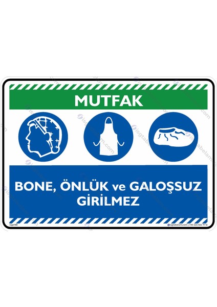 Mutfak! Bone, Önlük ve Galoşsuz Girilmez