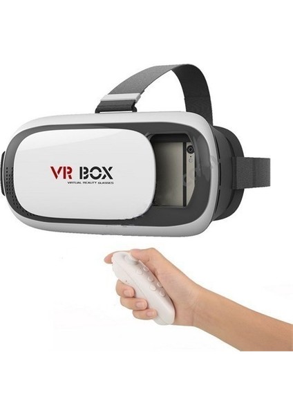 3.0 Vr Box Virtual Reality 3D Sanal Gerçeklik Gözlüğü + Bluetooth Kumanda