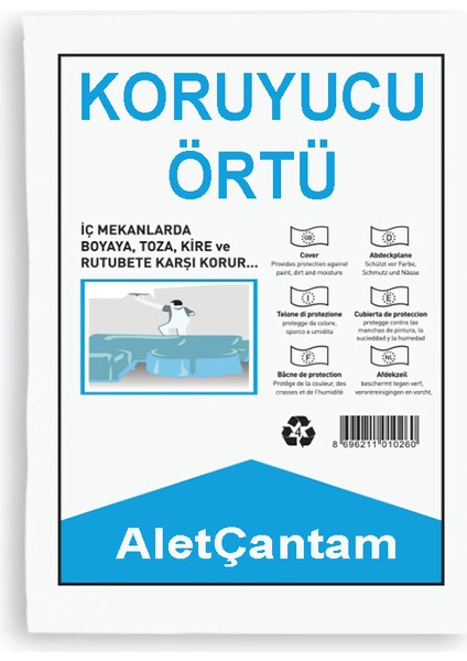 Alet Çantam Koruyucu Hışır Örtü Boya Naylonu  50M² (4mt x 12,5mt)