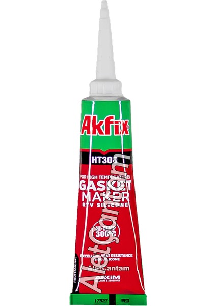 Tüp Sıvı Conta Yüksek Isı Silikonu 300 C Kırmızı Conta 50ml