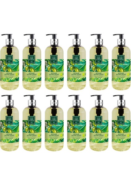 Doğal Zeytinyağlı Sıvı Sabun Ayvalık Zeytin Çiçeği 500 ml x 12