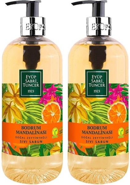 Est Bodrum Mandalinası Doğal Zeytinyağlı Sıvı Sabun 500 ml x 2