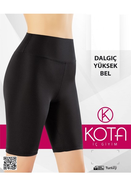 4097 Sporcu Dalgıç Yüksek Bel Diz Üstü Tayt Siyah fiyatları