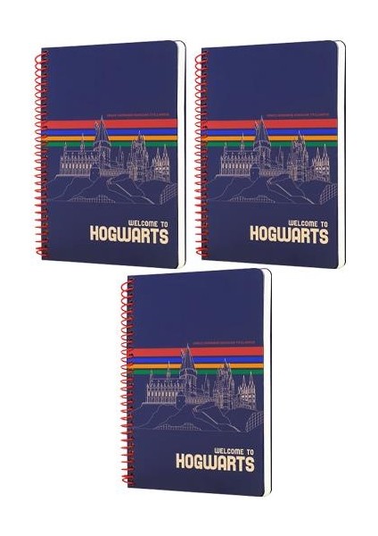 Harry Potter Hogwarts Butik Defter 3 Adet 96 Yaprak 17X24
