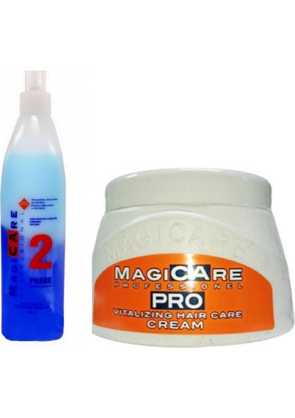 Mavi Su 400ml - 2 Fazlı+Magicare Keratinli Saç Bakım Kremi 500 Ml