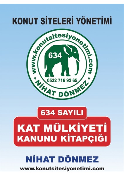 634 Sayılı - Kat Mülİkiyeti Kanunu Kitapçığı