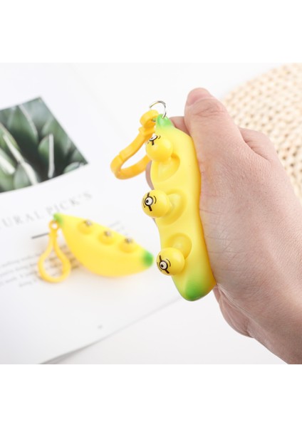 5 Pcs Çocuk Dekompresyon Simülasyon Peeling Muz Havalandırma Oyuncak (Sarı)(Yurt Dışından)