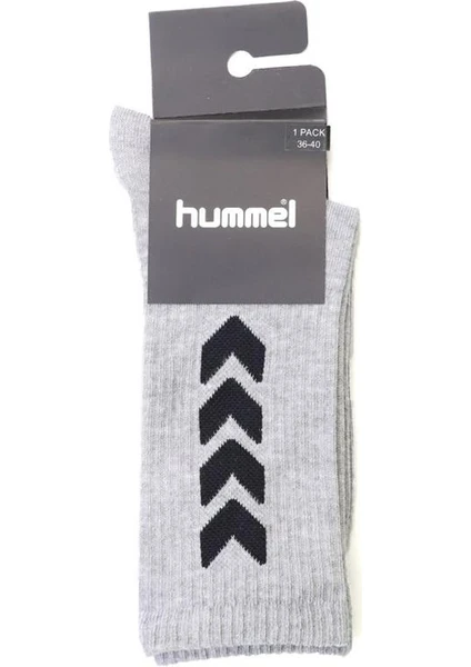 Hmllong Sport 1Pk Rıght Sıde Desıng Socks Gri Unisex Çorap 970146-2006