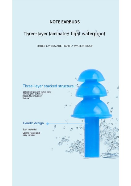 Yüzme Kulak Tıkacı Burun Klipsi Seti (Yurt Dışından) modelleri