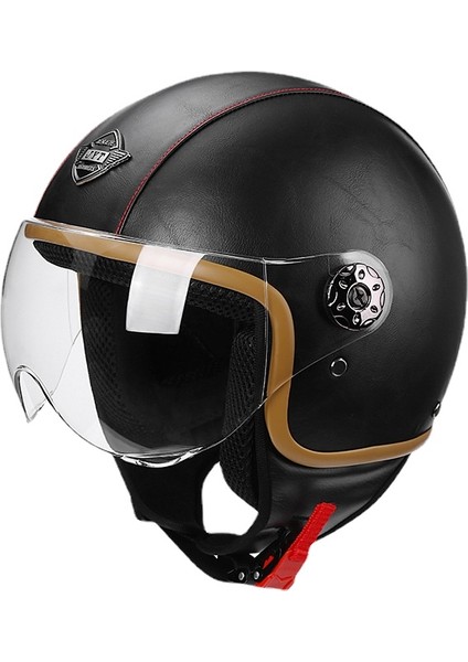 Retro Motosiklet Kaskı Yarım Kask (Yurt Dışından)