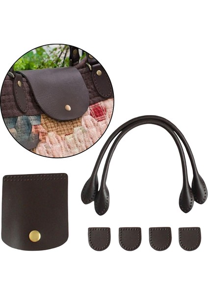 2 Adet Diy Torba Kemer Kayışı Çapraz Gövde Pu Deri Vintage Dıy Kahve Için Çıkarılabilir