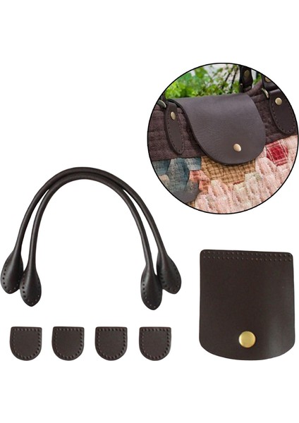 2 Adet Diy Torba Kemer Kayışı Çapraz Gövde Pu Deri Vintage Dıy Kahve Için Çıkarılabilir