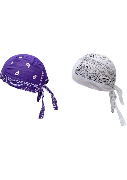 Korsan Şapkalar Bandana Beanie Balıkçı Beyaz Mor Için Rüzgar Proofple(Yurt Dışından)