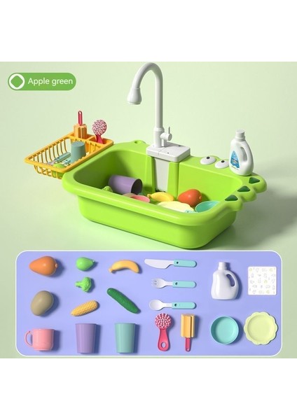 Modern Lavabo Fıskiyeli Mutfak Oyuncak Seti (Yurt Dışından)