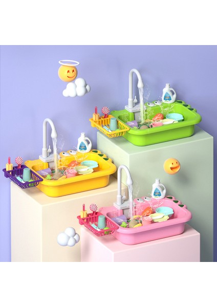Modern Lavabo Fıskiyeli Mutfak Oyuncak Seti (Yurt Dışından)