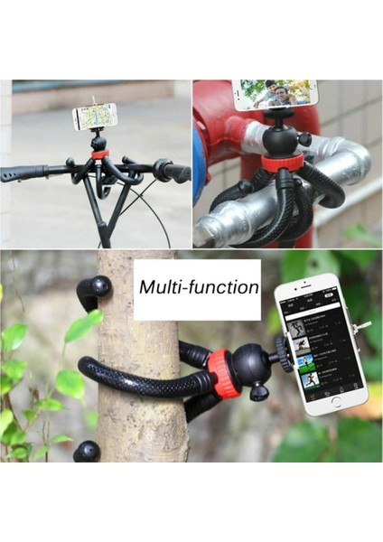 Esnek Flexible Tripod Kamera Profesyonel Telefon Tutucu 360 Derece 30 cm