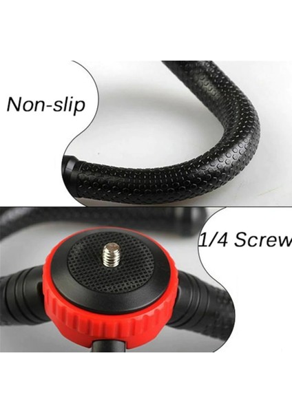 Esnek Flexible Tripod Kamera Profesyonel Telefon Tutucu 360 Derece 30 cm