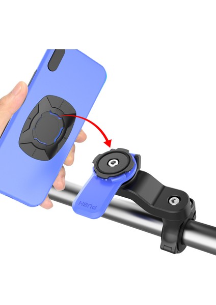 Bisiklet Elektrikli Araç Motosiklet Cep Telefonu Tutacağı Paket Servis Navigasyon Sürme Darbeye Dayanıklı Bisiklet Dönen Cep Telefonu Tutacağı (Yurt Dışından)