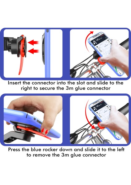 Bisiklet Elektrikli Araç Motosiklet Cep Telefonu Tutacağı Paket Servis Navigasyon Sürme Darbeye Dayanıklı Bisiklet Dönen Cep Telefonu Tutacağı (Yurt Dışından) modelleri