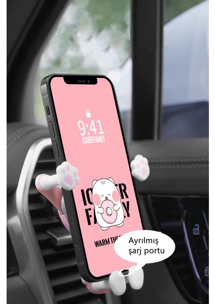 Araba Braketi Araba Navigasyon Telefon Braketi Hava Çıkışı Klip Braketi Karikatür Araba Telefonu Braketi (Yurt Dışından) fiyatları