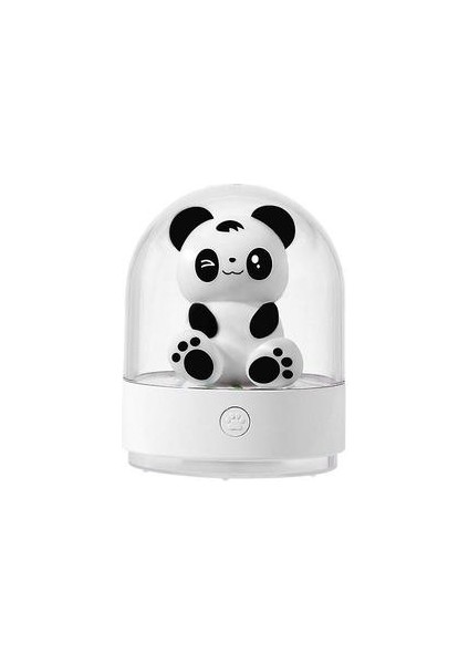 Gece Lambası Çocuk Bebek Gece Lambası Panda USB Şarj ile LED Gece Lambası Abd Odası, Bebek Odası, Yatak Odası, (Beyaz) (Yurt Dışından)
