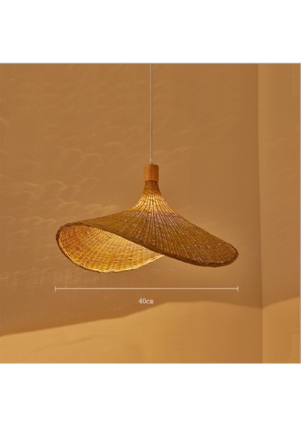 Bambu Avize Hotel Homestay Dekorasyon Çay Odası Rattan Lamba Yatak Odası Hasır Şapka Lambası Merdiven Bambu Lambası (Yurt Dışından) fırsatları