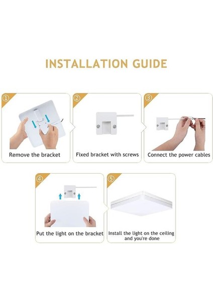 Lambalar LED Tavan Lambası 36 W Günışığı Beyaz Tavan Işık 6500K 3240LM Parlak Floş Tavan Işıkları (Yurt Dışından) fırsatları