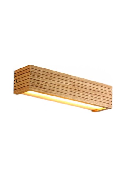 Modern Japon Tarzı LED Lamba Oak Ahşap Duvar Lambası Nordic Masif Ahşap Ayna Duvar Işıkları Aplik Yatak Odası Banyo Sıcak Işık Için (Yurt Dışından)